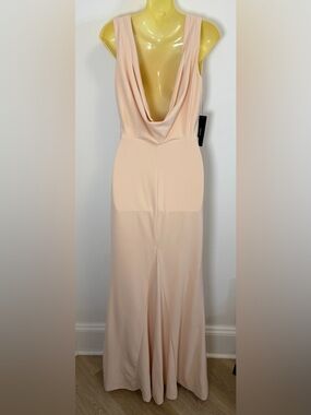 NWT Lulu's Soft Blush Women's Dress with Low Draped Back